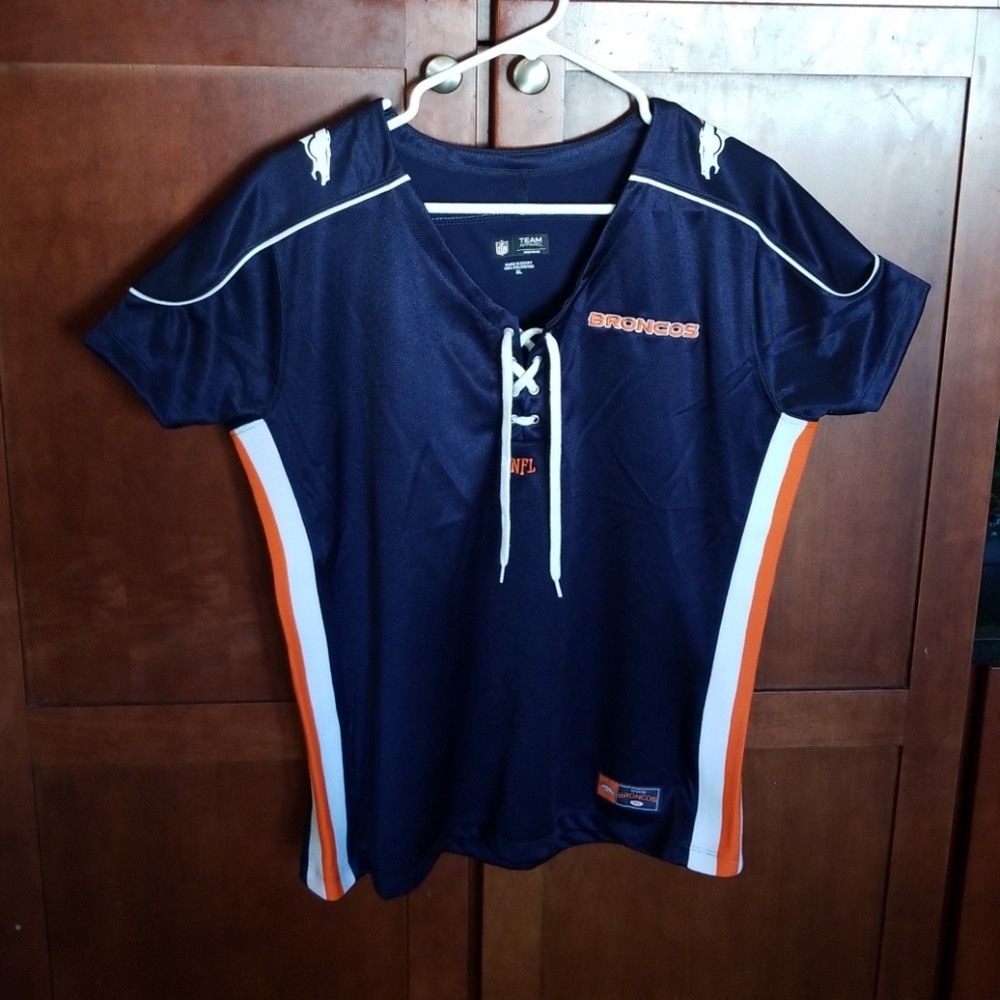 Womens Denver Broncos Fitted Top